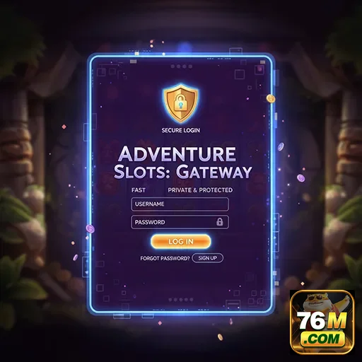 Ilustração de Acesse a plataforma de cassino online 76m com rapidez e segurança